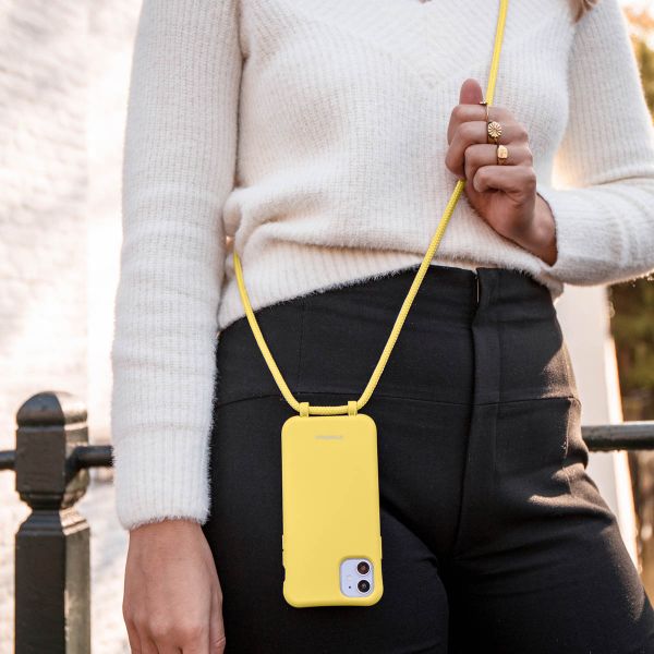 imoshion Coque de couleur avec cordon amovible Apple iPhone SE (2022 / 2020) / 8 / 7 - Jaune
