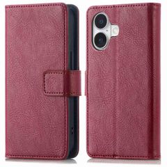imoshion Étui de télephone portefeuille de luxe Apple iPhone 16 - Bordeaux