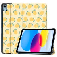 imoshion Coque tablette Design Trifold Apple iPad 11 (2025) 11 pouces A16 / iPad 10 (2022) 10.9 pouces - Citrus Dream