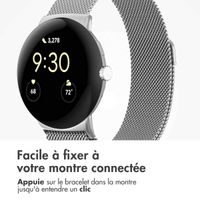 imoshion Bracelet magnétique milanais Google Pixel Watch 3 / 4 (45 mm) - Argent