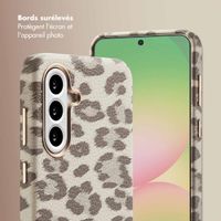 Selencia Coque Sabi imprimé panthère avec MagSafe Samsung Galaxy A56 - Soft Ivory