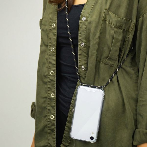 imoshion Coque arrière transparente avec cordon Apple iPhone 11 Pro - Noir & Doré