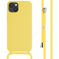 imoshion Coque en silicone avec cordon Apple iPhone 15 Plus - Jaune