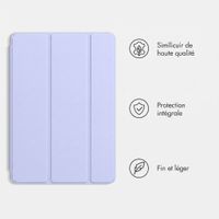 imoshion Coque tablette Trifold Apple iPad 9 (2021) 10.2 pouces / iPad 8 (2020) 10.2 pouces / iPad 7 (2019) 10.2 pouces - Lila