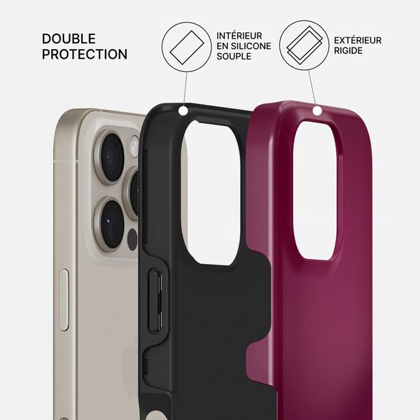 Burga Coque Tough MagSafe Apple iPhone 16 Pro - Dark Cherry