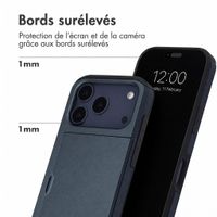 imoshion Coque arrière avec porte-cartes Apple iPhone 18 Pro / 17 Pro - Bleu foncé