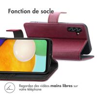 imoshion Étui de télephone portefeuille de luxe Samsung Galaxy A13 (4G) - Bordeaux