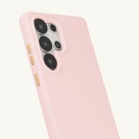 Selencia Coque arrière Rivièra avec MagSafe avec crochets amovibles Samsung Galaxy S25 Ultra - Sorbet Pink