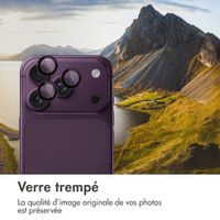 imoshion Lot de 2 protections d'objectif de caméra pour Apple iPhone 18 Pro / 18 Pro Max - Plum