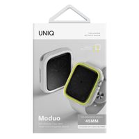 Uniq Coque Moduo avec lunette Apple Watch - 44 / 45 mm - Frost (Lime/White)