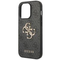 Guess Coque 4G Metal Logo Backcover Apple iPhone 14 Pro Max - Gris