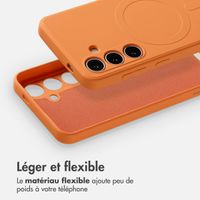 imoshion Coque Couleur avec MagSafe Samsung Galaxy S24 - Orange