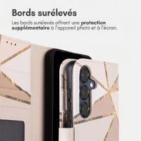 imoshion Étui de télephone portefeuille Design Samsung Galaxy S25 - Beige Graphic