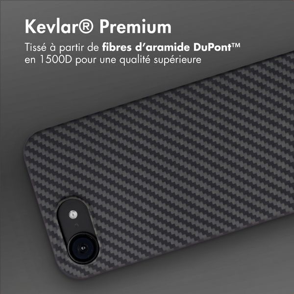 Accezz Coque Kevlar® MagSafe Apple iPhone 17e / 16e - Noir