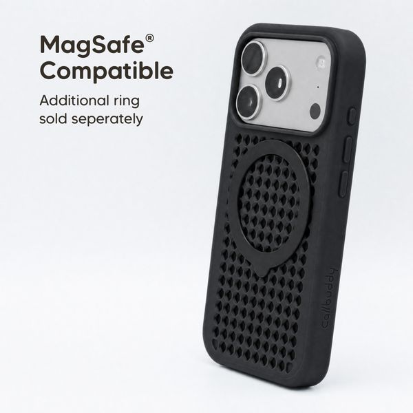 Callbuddy Coque avec strap Apple iPhone 17 Pro - Epic Black