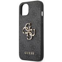 Guess Coque 4G Metal Logo Backcover Apple iPhone 13 - Gris