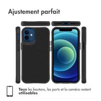 imoshion Rugged Hybrid Carbon Case Apple iPhone 12 Mini - Noir
