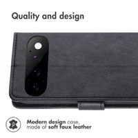 Étui de télephone portefeuille de luxe Google Pixel 11 - Noir
