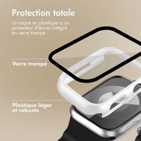imoshion Coque rigide à couverture complète Apple Watch 7 / 8 / 9 - 45 mm - Blanc