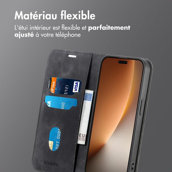 imoshion Étui de téléphone portefeuille Slim Honor Magic8 Pro - Noir