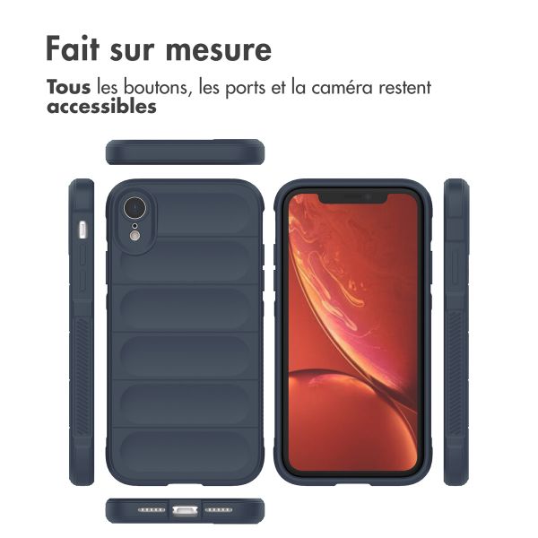 imoshion Coque arrière EasyGrip Apple iPhone Xr - Bleu foncé