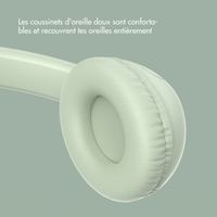 imoshion Casque filaires pour enfants - Câble AUX - Limiteur de décibels - Mint Green