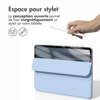 imoshion Magnetic etui de téléphone portefeuille Apple iPad Pro 12.9 (2020/2021/2022) - Bleu clair