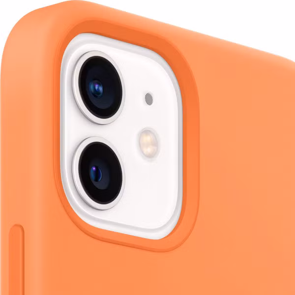 Apple Coque en silicone MagSafe Apple iPhone 12 Mini - Kumquat