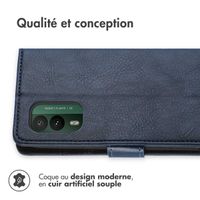 imoshion Étui de télephone portefeuille de luxe Nokia XR21 - Bleu foncé