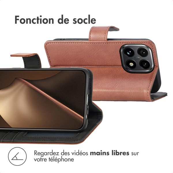 imoshion Étui de télephone portefeuille de luxe Xiaomi 15T - Marron