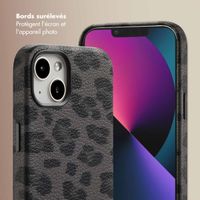 Selencia Coque Sabi imprimé panthère avec MagSafe Apple iPhone 13 - Midnight Black