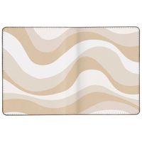 Selencia Étui passeport - Protège-Passeport en similicuir - Desert Waves Beige