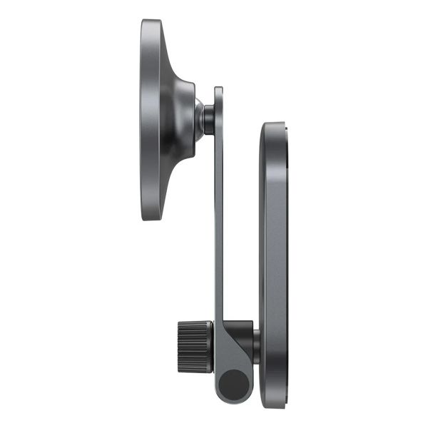 Baseus Support de téléphone magnétique T-Space Series pour voiture – Tableau de bord et console centrale – MagSafe – Frost Silver
