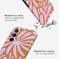Selencia Coque arrière Vivid Samsung Galaxy A55 - Modern Bloom Pink