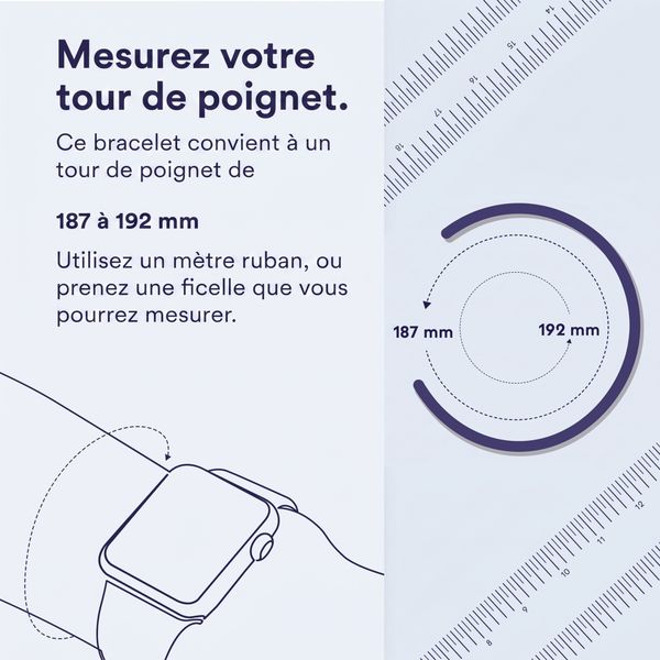 Apple Bracelet Solo tressé Apple Watch | 44/45/46/49 mm - Taille 10 - Rainforest