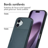 imoshion Coque arrière avec porte-cartes Apple iPhone 17 - Bleu foncé