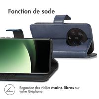 imoshion Étui de télephone portefeuille de luxe Xiaomi 13 Ultra - Bleu foncé