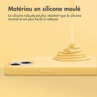 Accezz Coque Liquid Silicone avec MagSafe Apple iPhone 14 Plus - Jaune