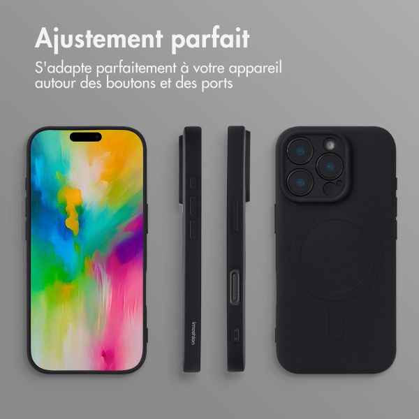 imoshion Coque Couleur avec MagSafe Apple iPhone 16 Pro - Noir