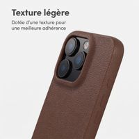 imoshion Coque arrière Texture Apple iPhone 16 Pro - Marron foncé