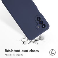 Accezz Coque Liquid Silicone Samsung Galaxy A18 (4G) - Bleu foncé