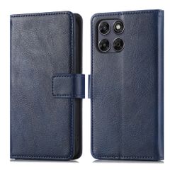 imoshion Étui de télephone portefeuille de luxe Motorola Moto G77 - Bleu foncé