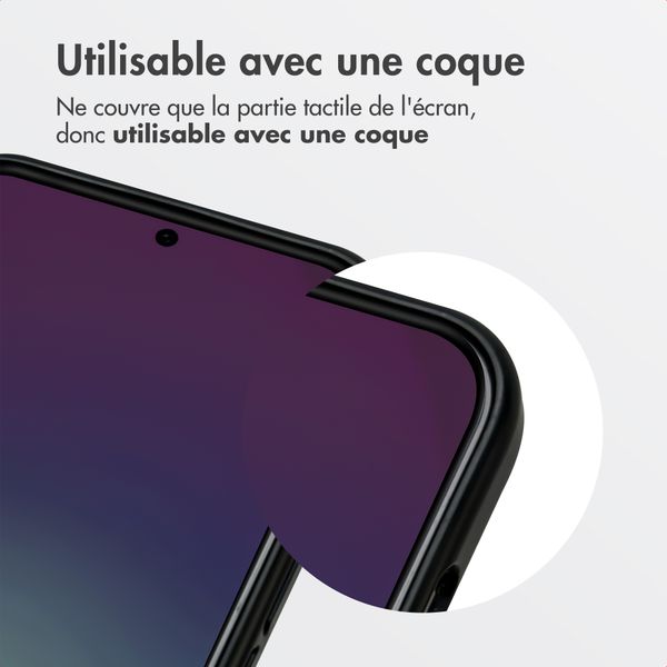 Accezz Protection d'écran en verre trempé avec filtre de confidentialité + Applicateur Samsung Galaxy A57 (5G)