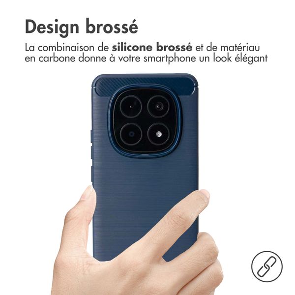 imoshion Coque Brushed Xiaomi Redmi Note 15 Pro (5G) - Bleu foncé