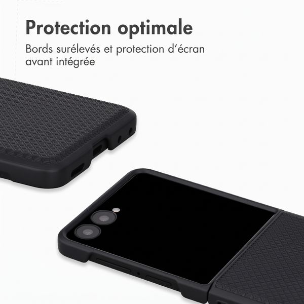 Accezz Coque arrière Grid Samsung Galaxy Z Flip 8 - Noir