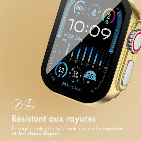imoshion Coque rigide brillante à couverture complète Apple Watch Ultra / Ultra 2 / Ultra 3 - 49 mm - Doré
