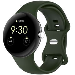 imoshion Bracelet en silicone⁺ Google Pixel Watch / Watch 2 / Watch 3 / Watch 4 (41 mm) - Taille S - Vert foncé
