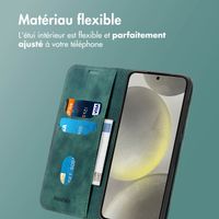 imoshion Étui de téléphone portefeuille Slim Samsung Galaxy S25 / S24 - Vert