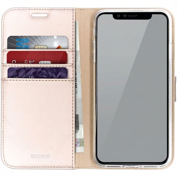 Accezz Étui de télephone Wallet Apple iPhone Xs Max - Doré