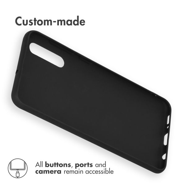 Accezz Coque Couleur Samsung Galaxy A50 / A30s - Noir